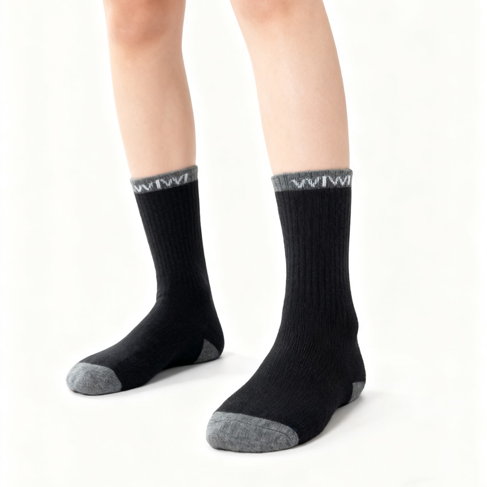 輕旅極暖羊毛襪(曜石黑 中性F)