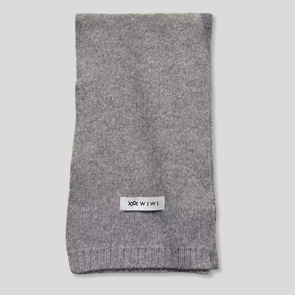 極暖純羊絨圍巾(中性-霧銀灰F)