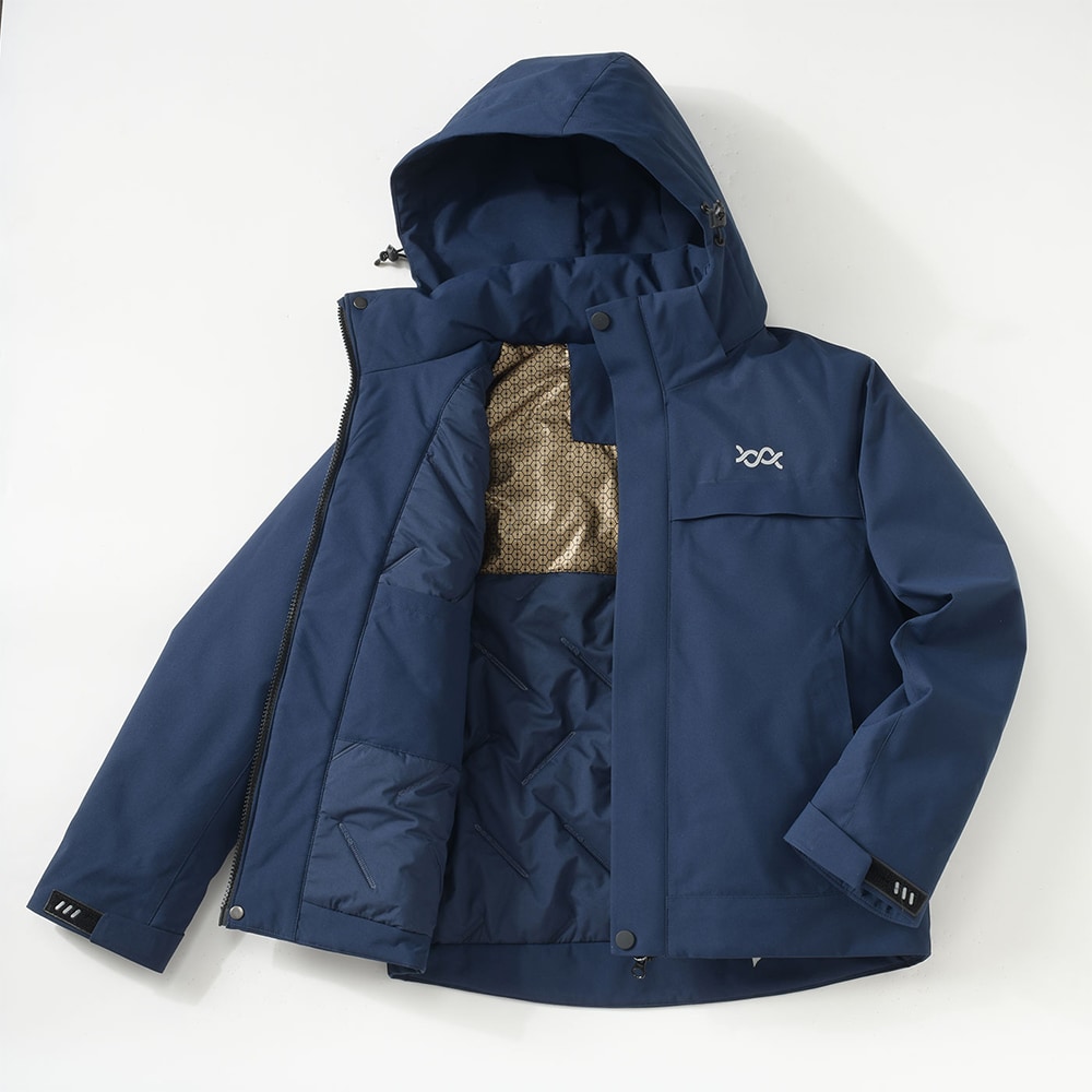 石墨烯極暖衝鋒衣3.0(童-星夜藍130-140)