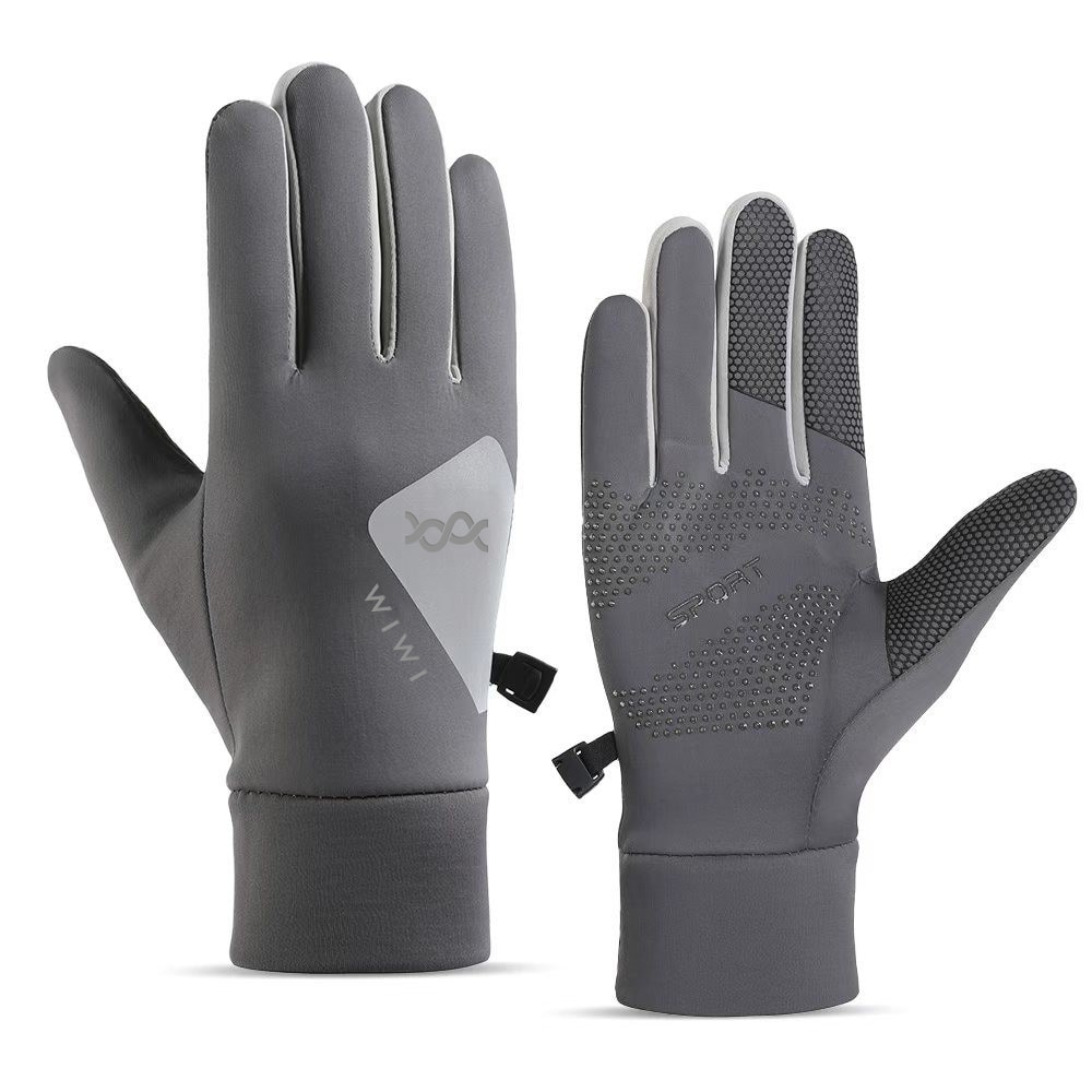 防潑水觸控衝鋒手套(銀河灰 中性L)