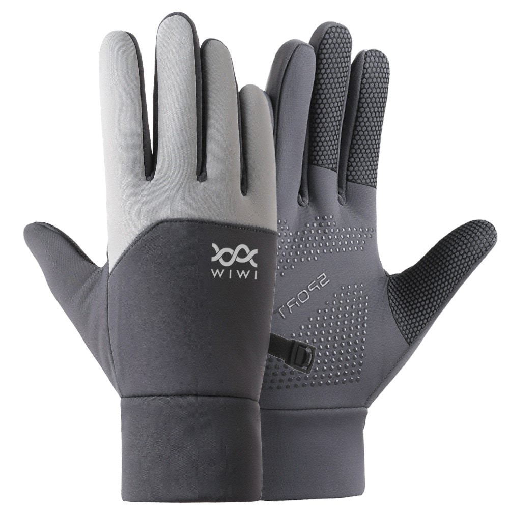 防潑水觸控衝鋒手套(山嵐灰 中性M-L)