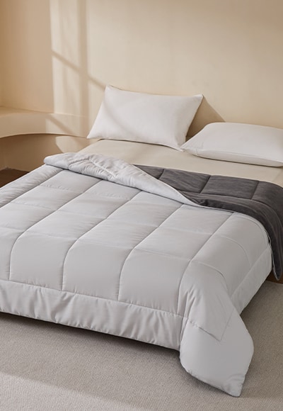 石墨烯天絲暖絨熱導被(雲影灰 雙人F)