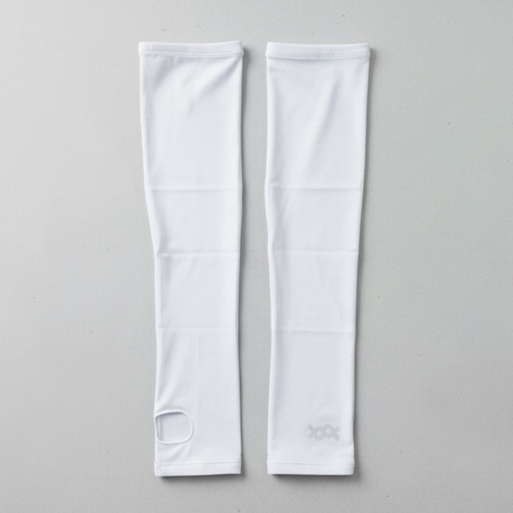 遠紅排汗護膚露指袖套(中性-純淨白 F)