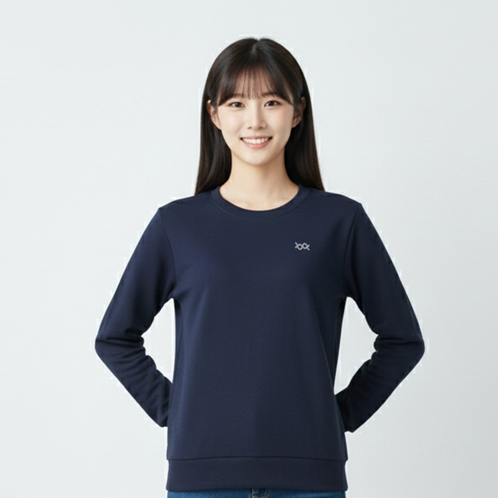 墨金極燃暖絨圓領輕旅衣(湛海藍 中性S-3XL)