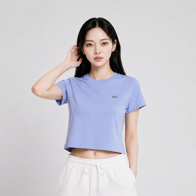 透氣舒棉短版冰霸T 2.0(月光藍 女M-2XL)