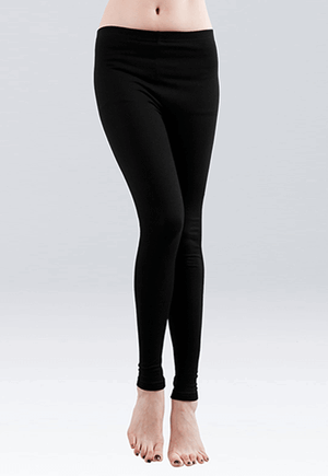 MIT溫灸刷毛九分發熱褲(經典黑 女S-2XL)