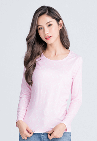 【為愛加衣】插畫米奇溫灸刷毛圓領發熱衣(粉白色 女S-2XL) 【為愛加衣】插畫米奇溫灸刷毛圓領發熱衣(粉白色 女S-2XL)