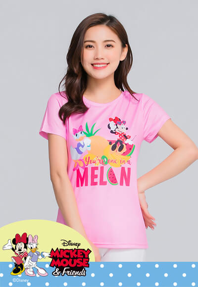 米妮黛西小甜蜜防晒排汗凉感衣(恋爱粉 女s-xl)