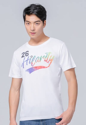 七彩歡樂防曬排汗涼感衣(純淨白 男M-2XL)