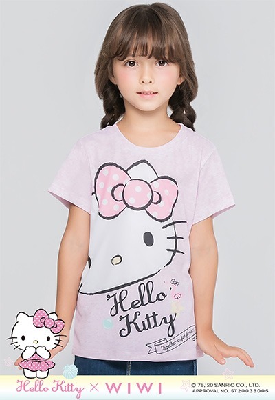歪頭Hello Kitty防曬排汗涼感衣(麻花粉 童100-150) 歪頭Hello Kitty防曬排汗涼感衣(麻花粉 童100-150)