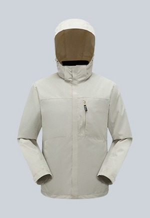 三合一防水極暖衝鋒衣(象牙白 男M-4XL)