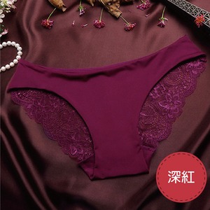 經典風蕾絲內褲(深紅 女M)