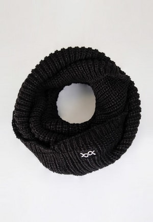 MIT遠紅外線溫灸環狀發熱圍巾(經典黑 中性F)