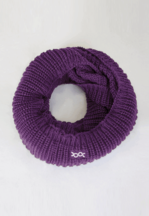 MIT遠紅外線溫灸環狀發熱圍巾(羅蘭紫 中性F)