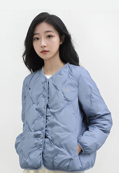 極輕波紋羽絨衣(晨曦藍 S-XL)