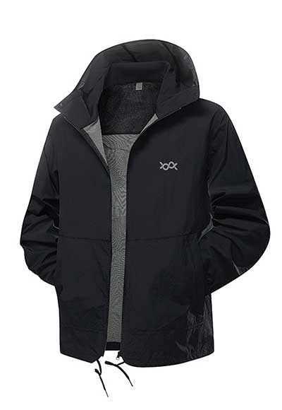 UPF50+抗皺防潑水輕旅衣(頁岩黑 男女共版S-5XL)