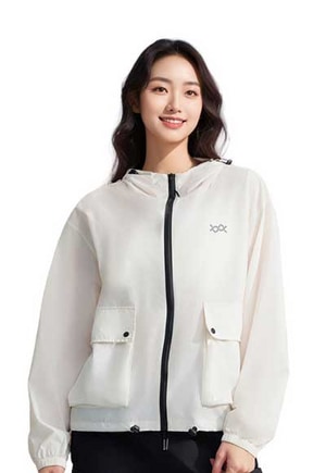 UPF50+無重力防潑水輕旅衣(雲朵白 女L-XL)