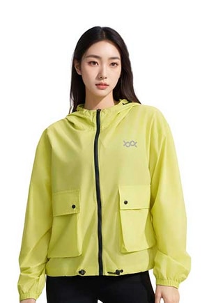 UPF50+無重力防潑水輕旅衣(萊姆黃 女L-XL)
