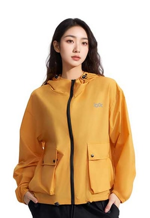 UPF50+無重力防潑水輕旅衣(曙光橙 女L-XL)