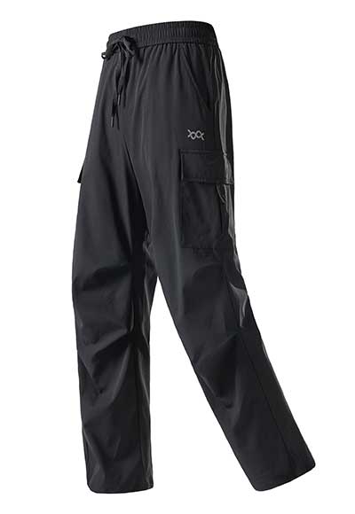 UPF50+防潑水冰霸輕旅褲(頁岩黑 男女共版S-5XL)