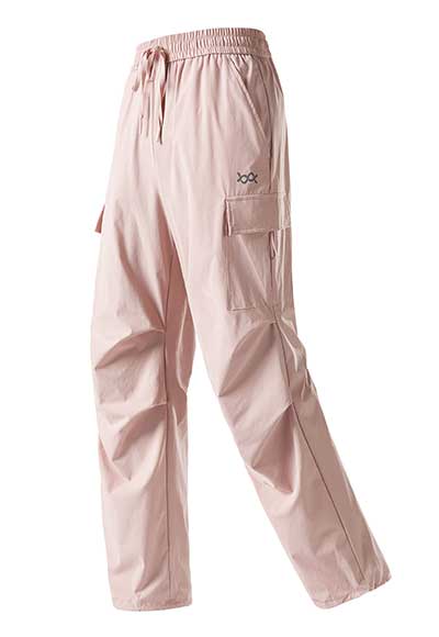 UPF50+防潑水冰霸輕旅褲(櫻花粉 男女共版S-3XL)