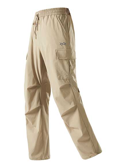 UPF50+防潑水冰霸輕旅褲(燕麥咖 男女共版S-5XL)