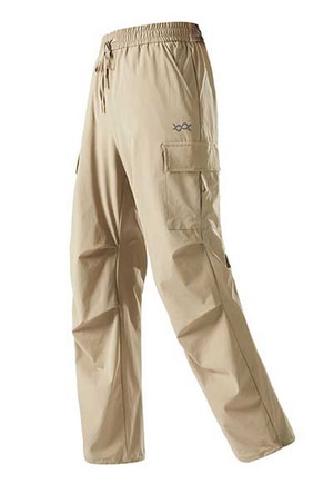 UPF50+防潑水冰霸輕旅褲(燕麥咖 男女共版S-5XL)