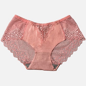 小法國低腰蕾絲內褲(淡橘 女F)