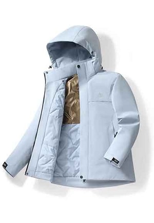 石墨烯極暖衝鋒衣3.0(冰湖藍 中性M-5XL)