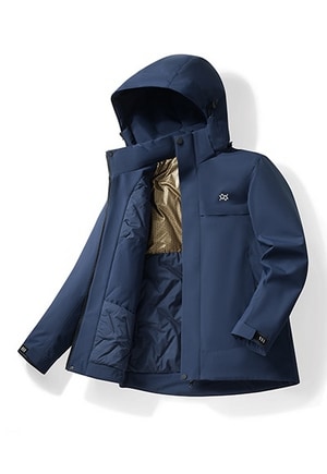 石墨烯極暖衝鋒衣3.0(星夜藍 中性M-5XL)