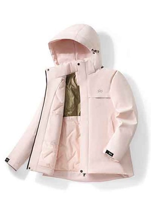 石墨烯極暖衝鋒衣3.0(極光粉 中性M-3XL)