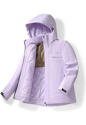 石墨烯極暖衝鋒衣3.0(晨曦紫 中性M-3XL)