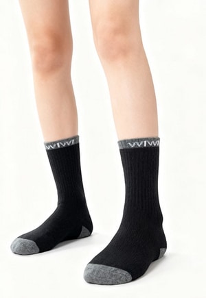 輕旅極暖羊毛襪(曜石黑 中性F)