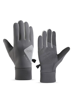 防潑水觸控衝鋒手套(銀河灰 中性L)