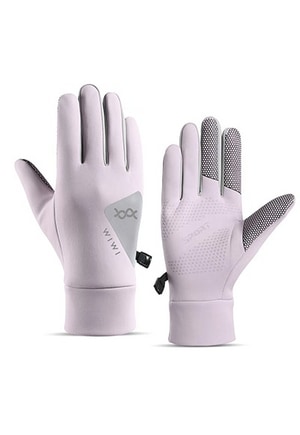 防潑水觸控衝鋒手套(晨曦紫 中性M)