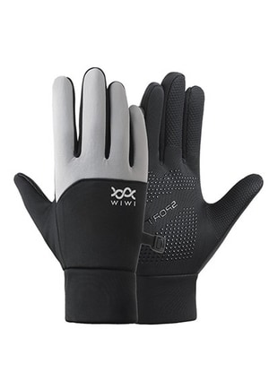 防潑水觸控衝鋒手套(曜石黑 中性M-L)