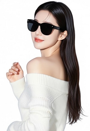 偏光折疊太陽眼鏡(中性-曜石黑F)