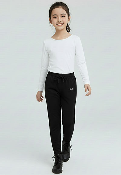 搖粒絨極暖衝鋒褲(星夜黑 童130-150)