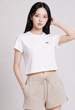 透氣舒棉短版冰霸T 2.0(純淨白 女M-2XL)