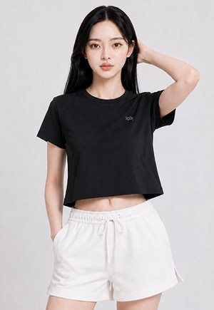 透氣舒棉短版冰霸T 2.0(經典黑 女M-2XL)