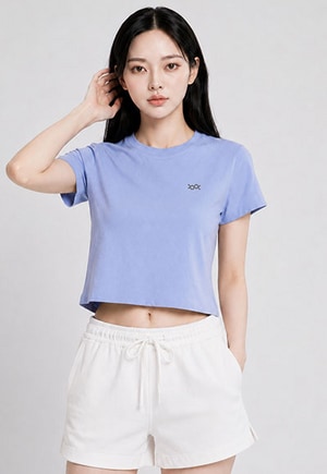 透氣舒棉短版冰霸T 2.0(月光藍 女M-2XL)