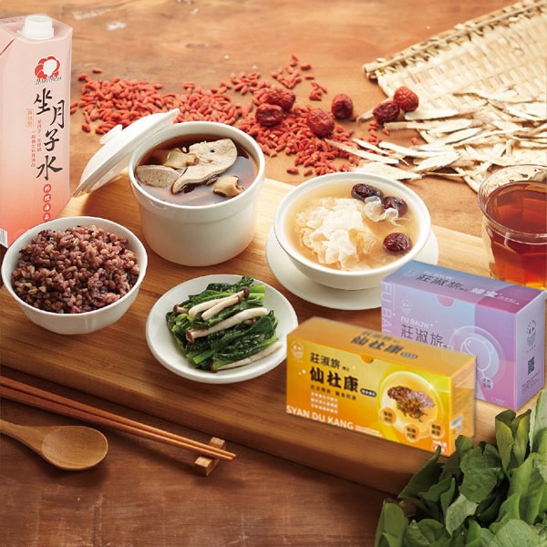 傳統月子餐-使用獨家月子水料理，階段性的食補調理