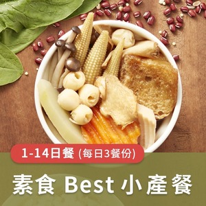 廣和【BEST素食】藥膳小產餐 (三餐/日)【1~14天餐】