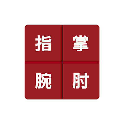 指 掌 腕 肘 部位