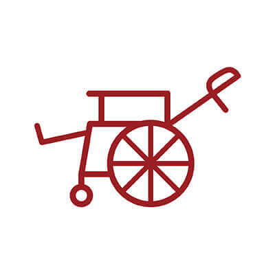 仰躺傾倒型輪椅