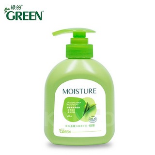 【Green 綠的】MOISTURE水潤抗菌潔手乳-綠茶/橙花/紫羅蘭(洗手乳400ml)第1張小圖