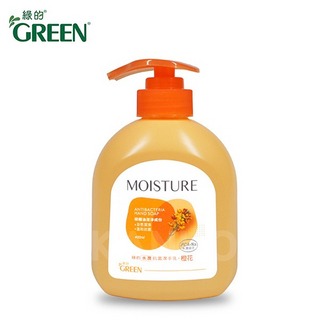 【Green 綠的】MOISTURE水潤抗菌潔手乳-綠茶/橙花/紫羅蘭(洗手乳400ml)第2張小圖