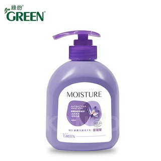 【Green 綠的】MOISTURE水潤抗菌潔手乳-綠茶/橙花/紫羅蘭(洗手乳400ml)第3張小圖