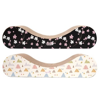 【ParisCat】繽紛曲線沙發貓抓板 (顏色隨機出貨)第1張小圖