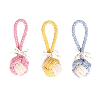 【ParisDog】球球純棉繩結玩具-顏色隨機出貨 (寵物玩具)第1張小圖